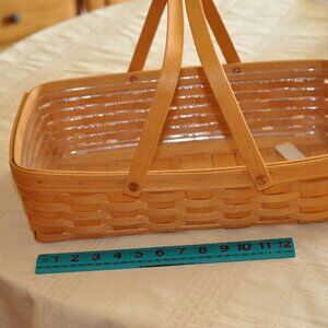 Longaberger Medium Gathering basket with plastic protector